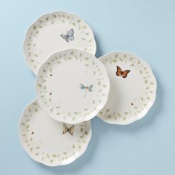 Lenox Premium Butterfly Meadow Vines Dinner Plates, Set of 4