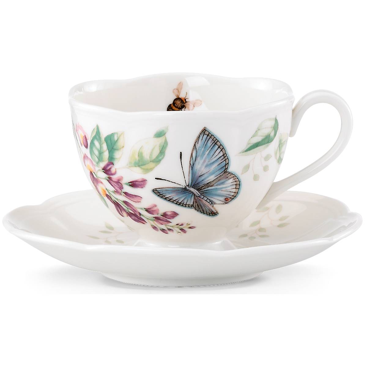Lenox Premium Butterfly Meadow Blue Cup & Saucer - Image 2
