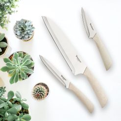 Alternative view of Lenox Premium Harvest 3-Piece Cutlery Set with Blade Guards