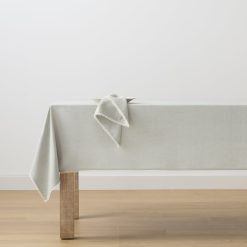 Alternative view of Lenox Premium French Perle Dove Grey 60x84 Tablecloth