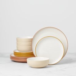 Lenox Premium 24 Seven Colors Sunbaked 12-Piece Dinnerware Set