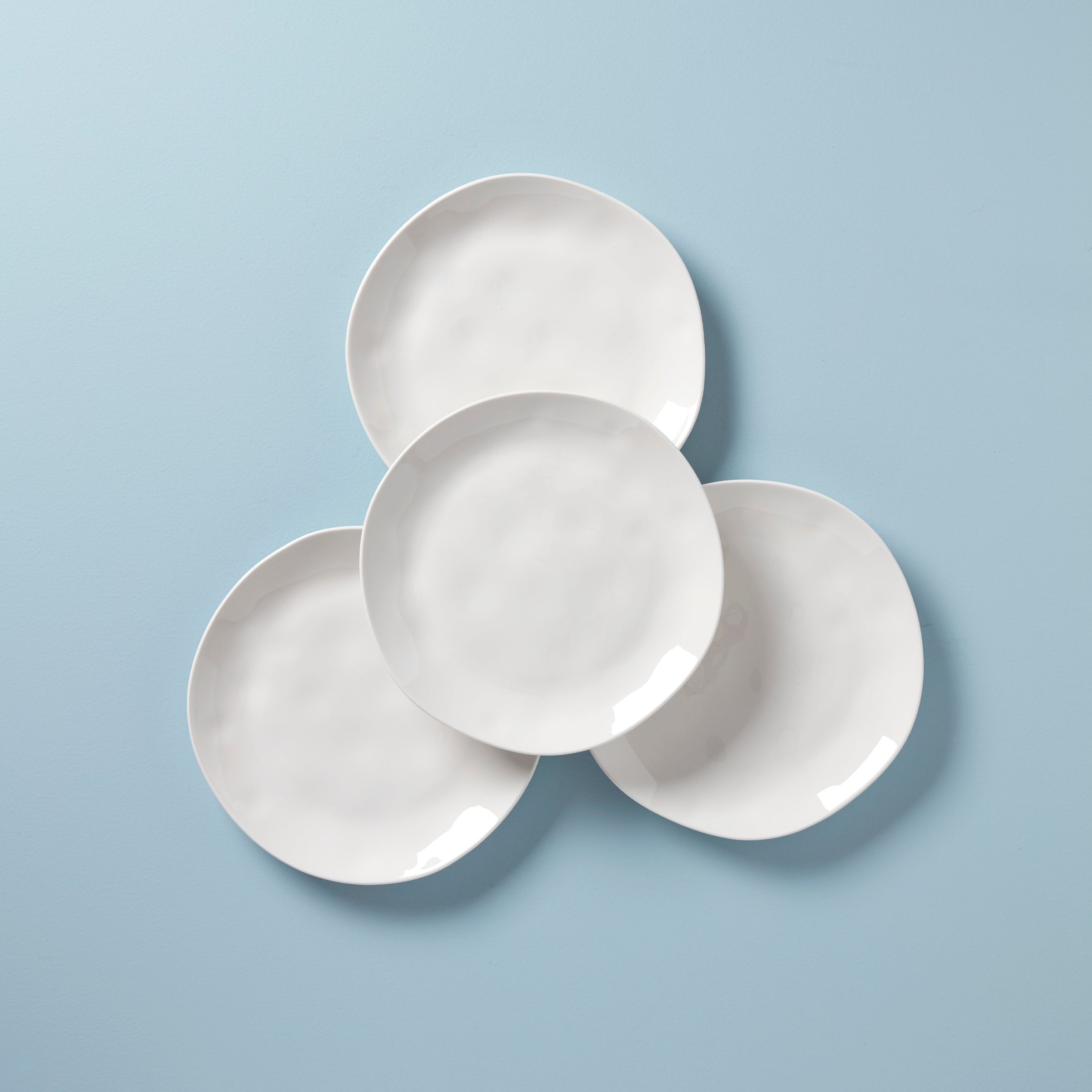 Lenox Premium Bay Colors White Dinner Plates, Set of 4