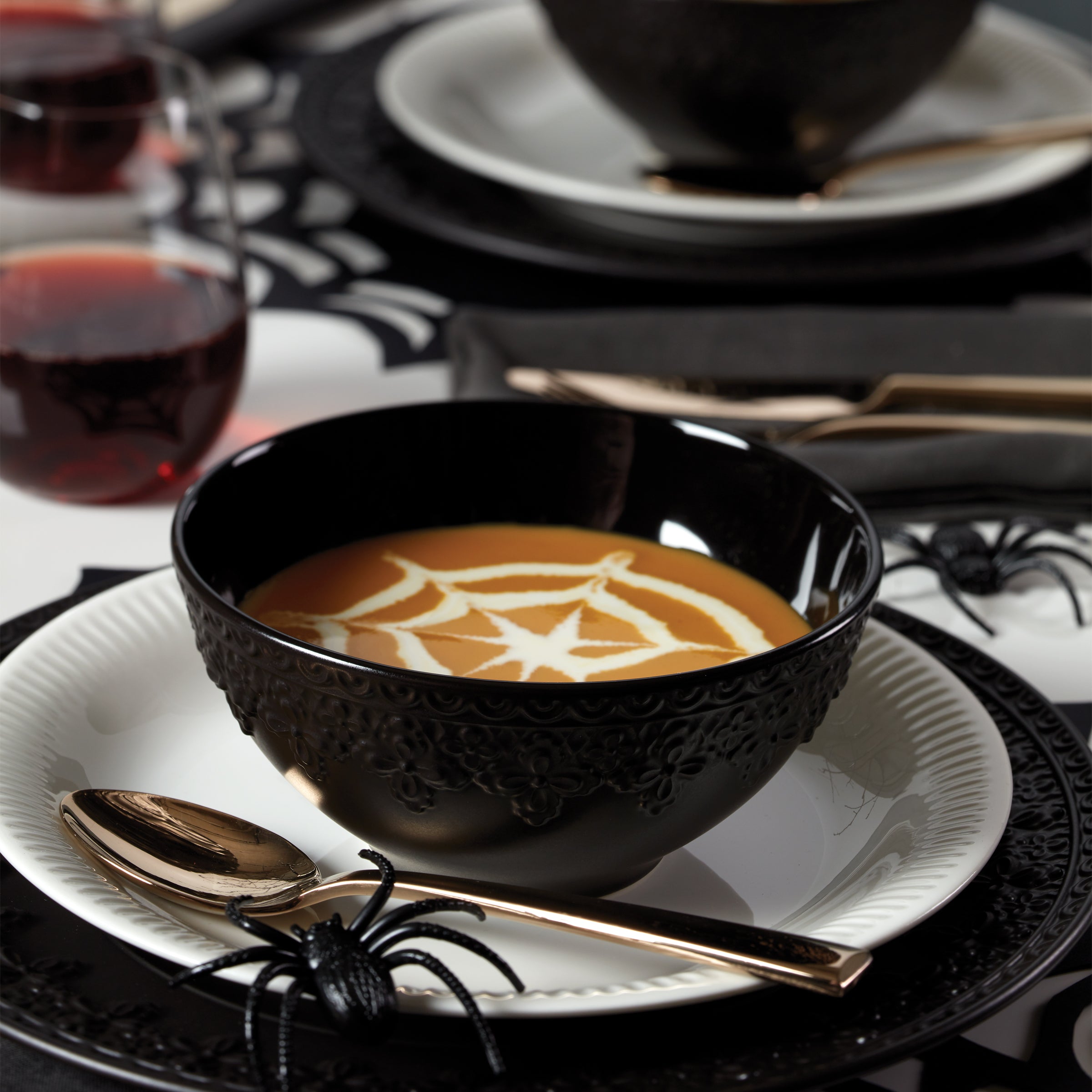 Lenox Premium Chelse Muse Fleur Black All-Purpose Bowls, Set of 4 - Image 2