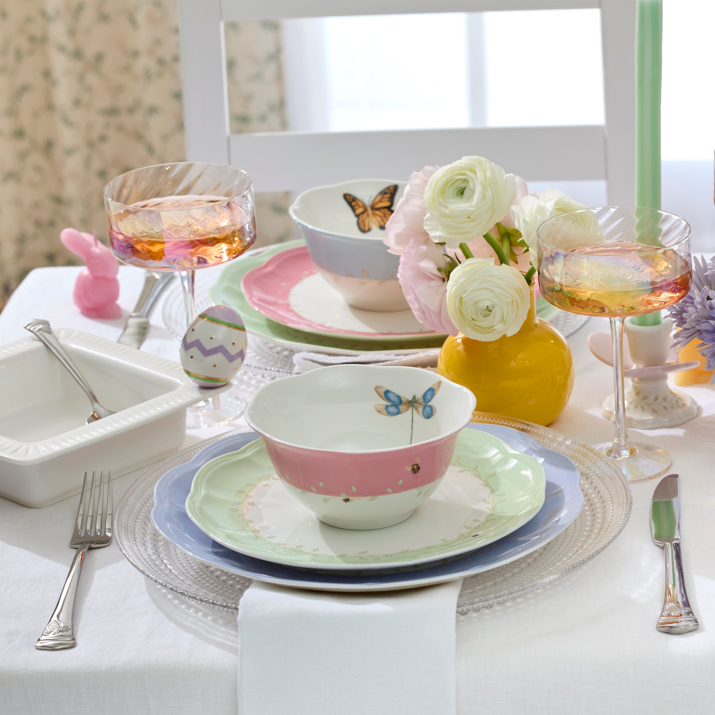 Lenox Premium Butterfly Meadow Colors 4-Piece Dessert Bowl Set - Image 7