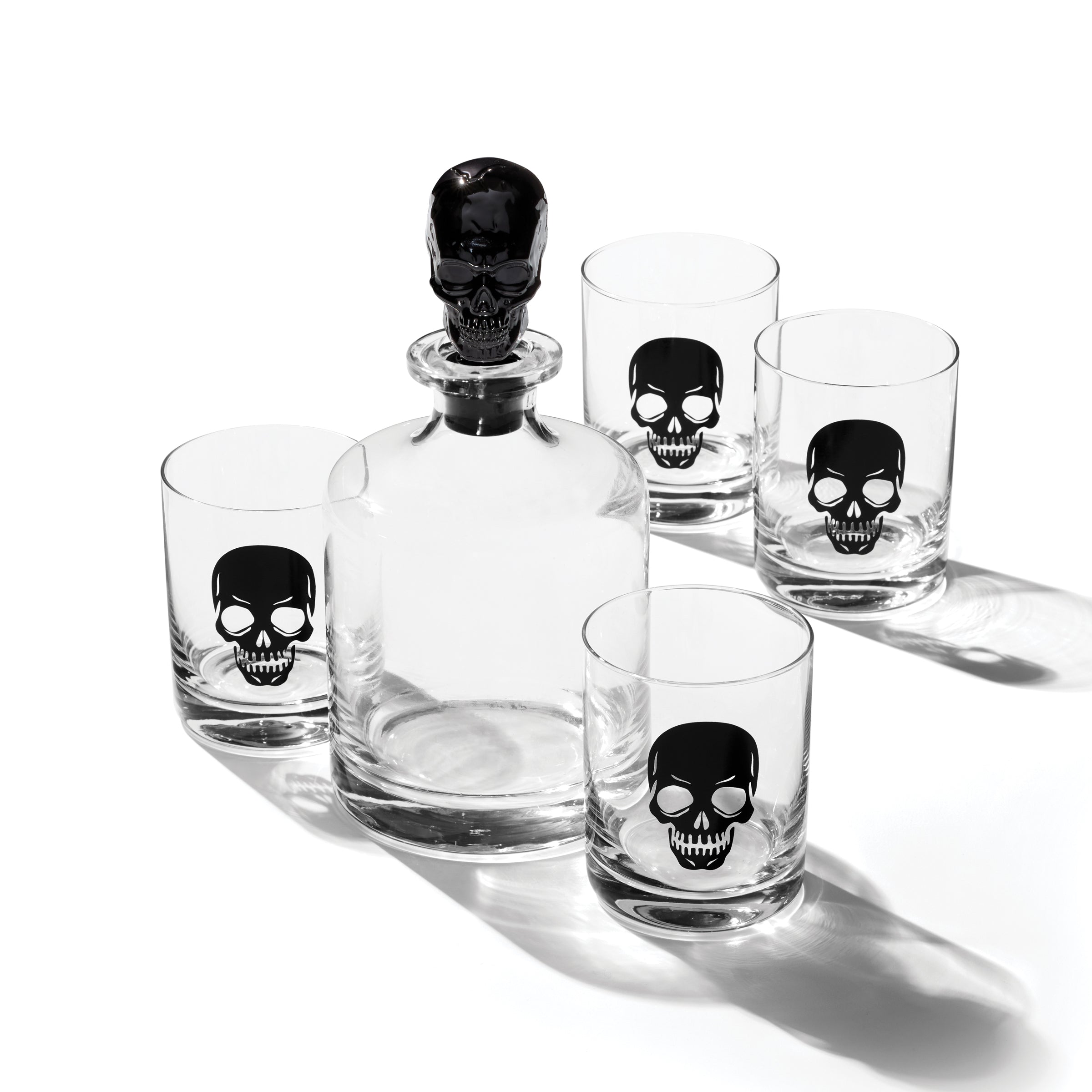 Lenox Premium Vintro Halloween Skeleton 5-Piece Whiskey Set - Image 2