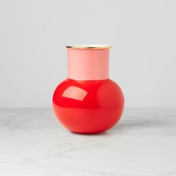 Lenox Premium Make It Pop Warm Red Bouquet Vase