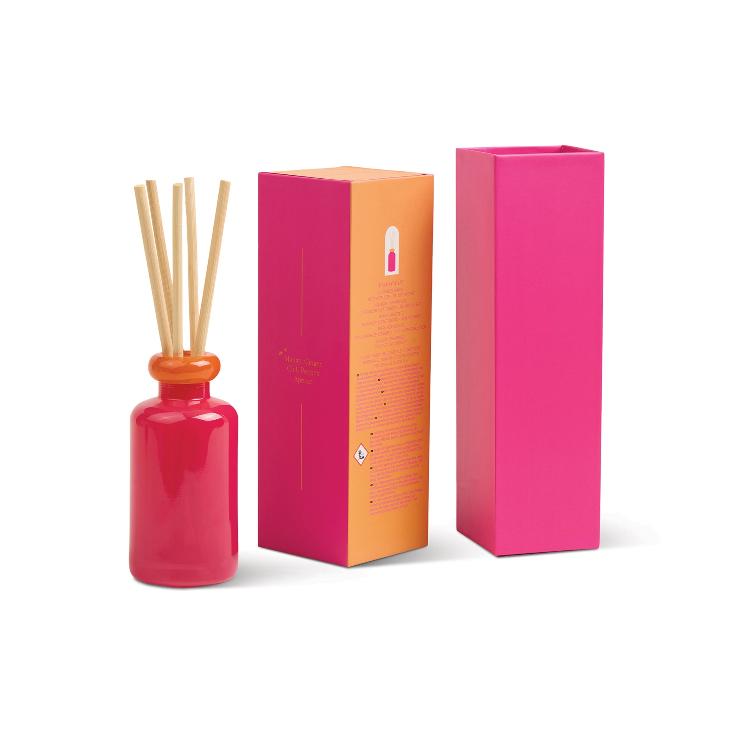 Lenox Premium Stacked Infrared Mango 3.2oz Reed Diffuser - Image 4