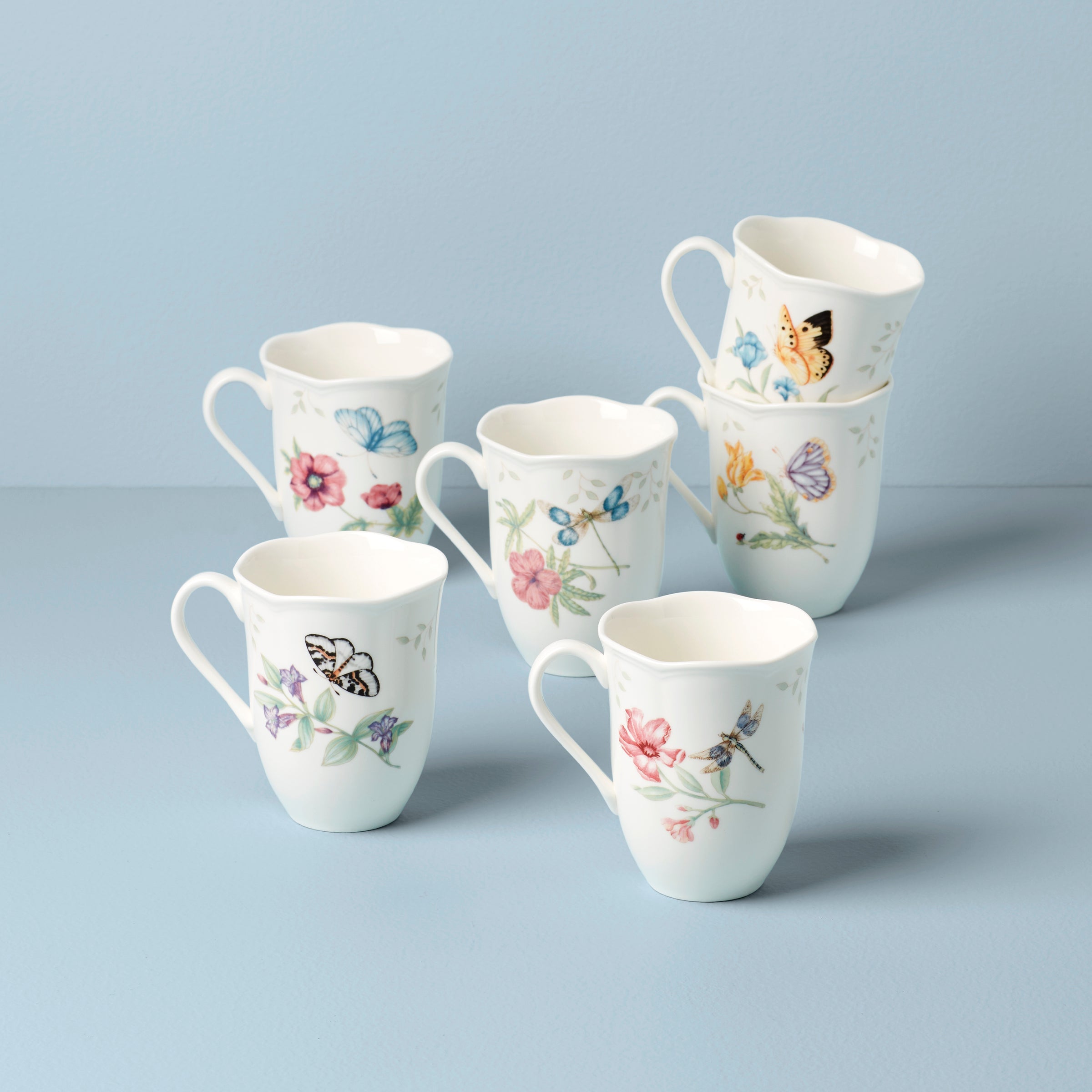 Lenox Premium Butterfly Meadow Mugs, Set of 6 - Image 2