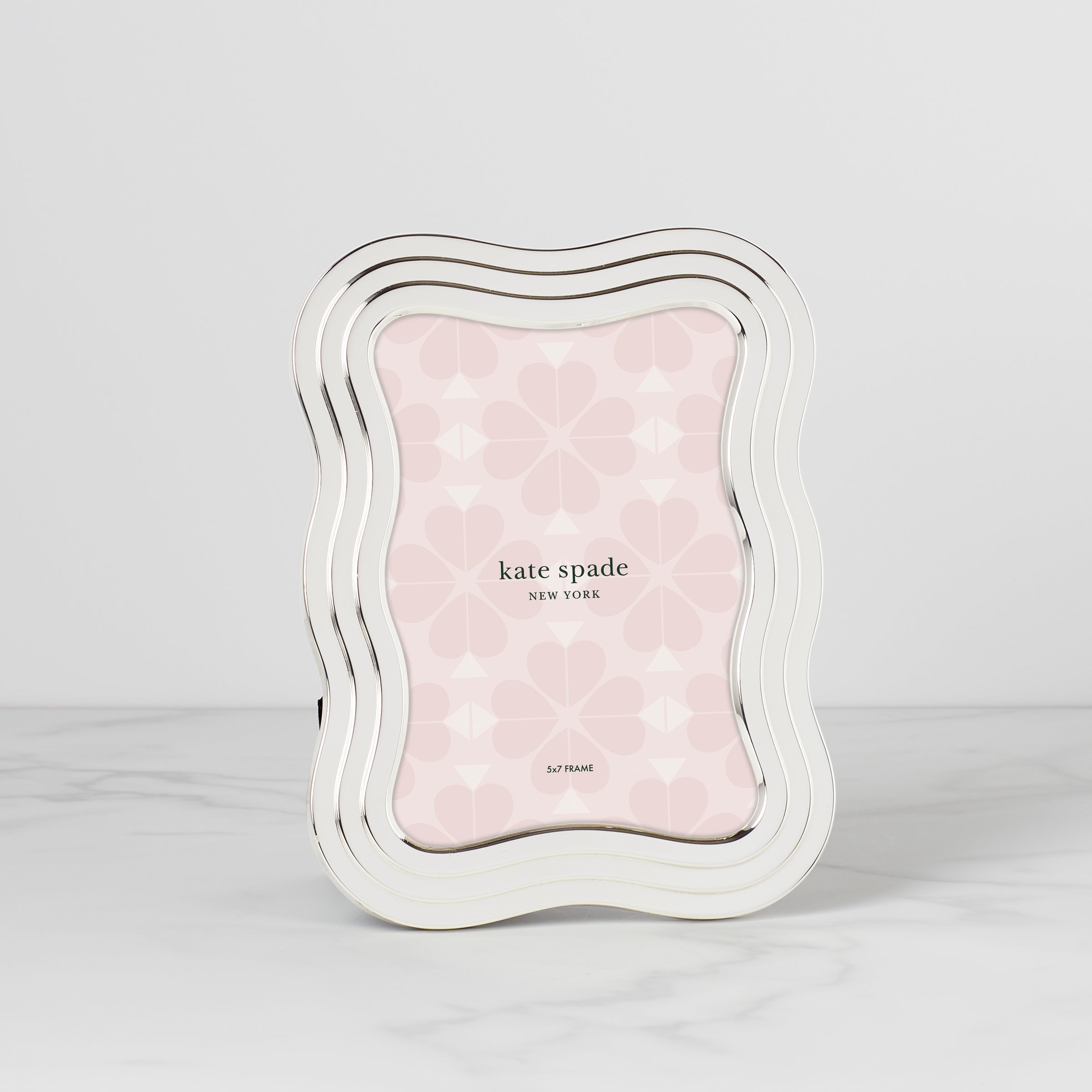 Lenox Premium South Street Silver 5x7 Wavy Photo Frame