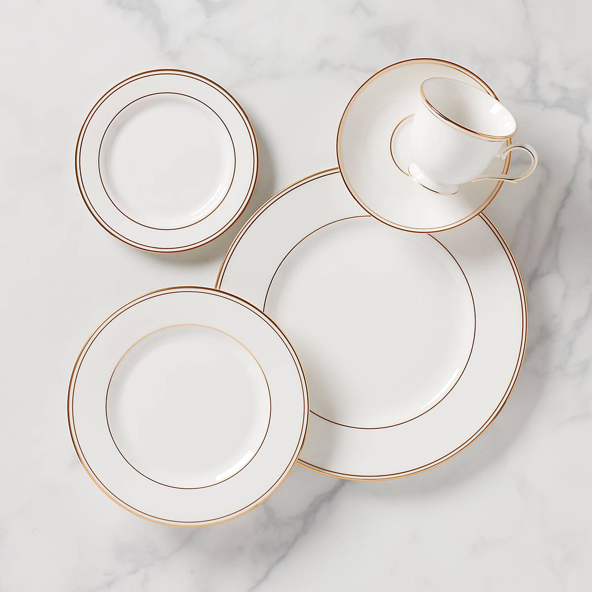 Lenox Premium Federal Gold 5-Piece Place Setting