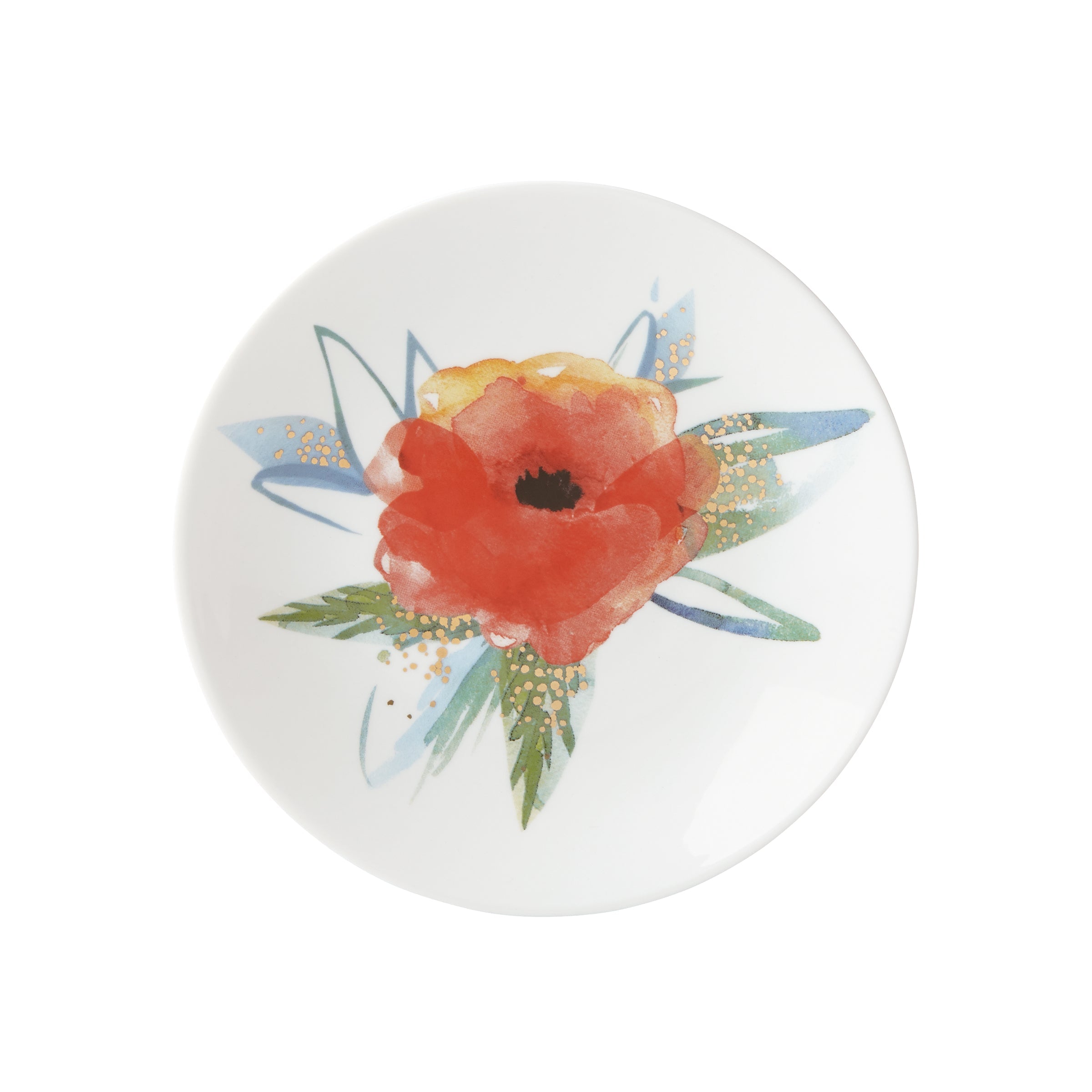Lenox Premium Passion Bloom Tidbit Plate, Persimmon