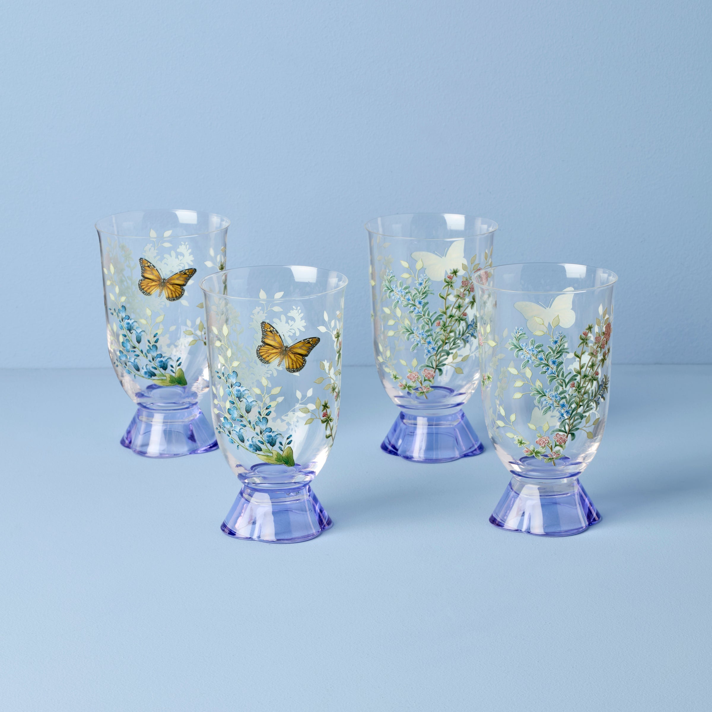 Lenox Premium Butterfly Meadow Herbs Tall Tumblers, Set of 4 - Image 2