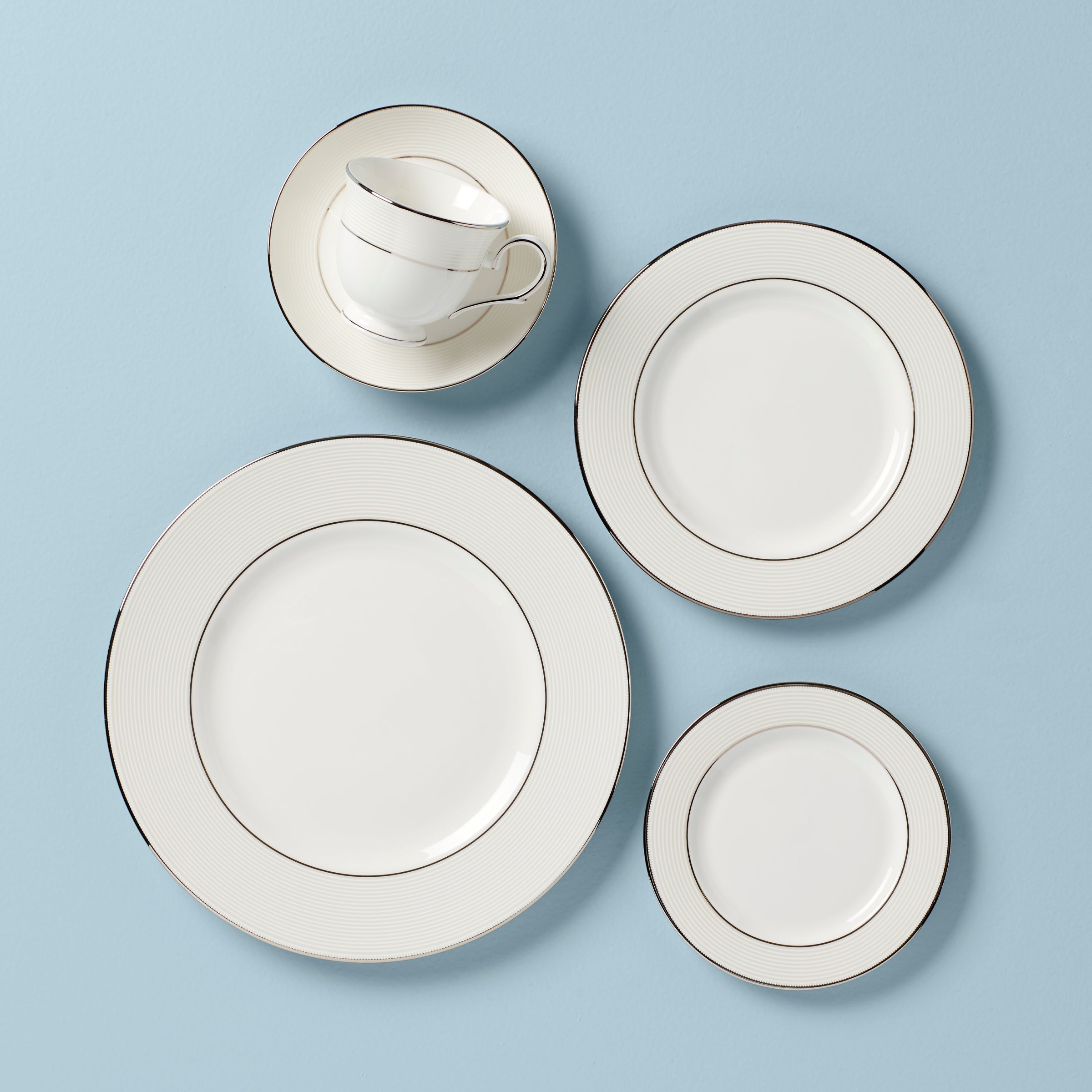 Lenox Premium Opal Innocence Stripe 5-Piece Place Setting