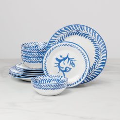 Lenox Premium Solear Blue 12-Piece Dinnerware Set