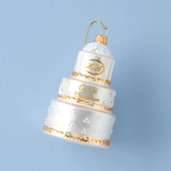 Lenox Premium 2026 Retro Blown Glass Our 1st Christmas Wedding Ornament