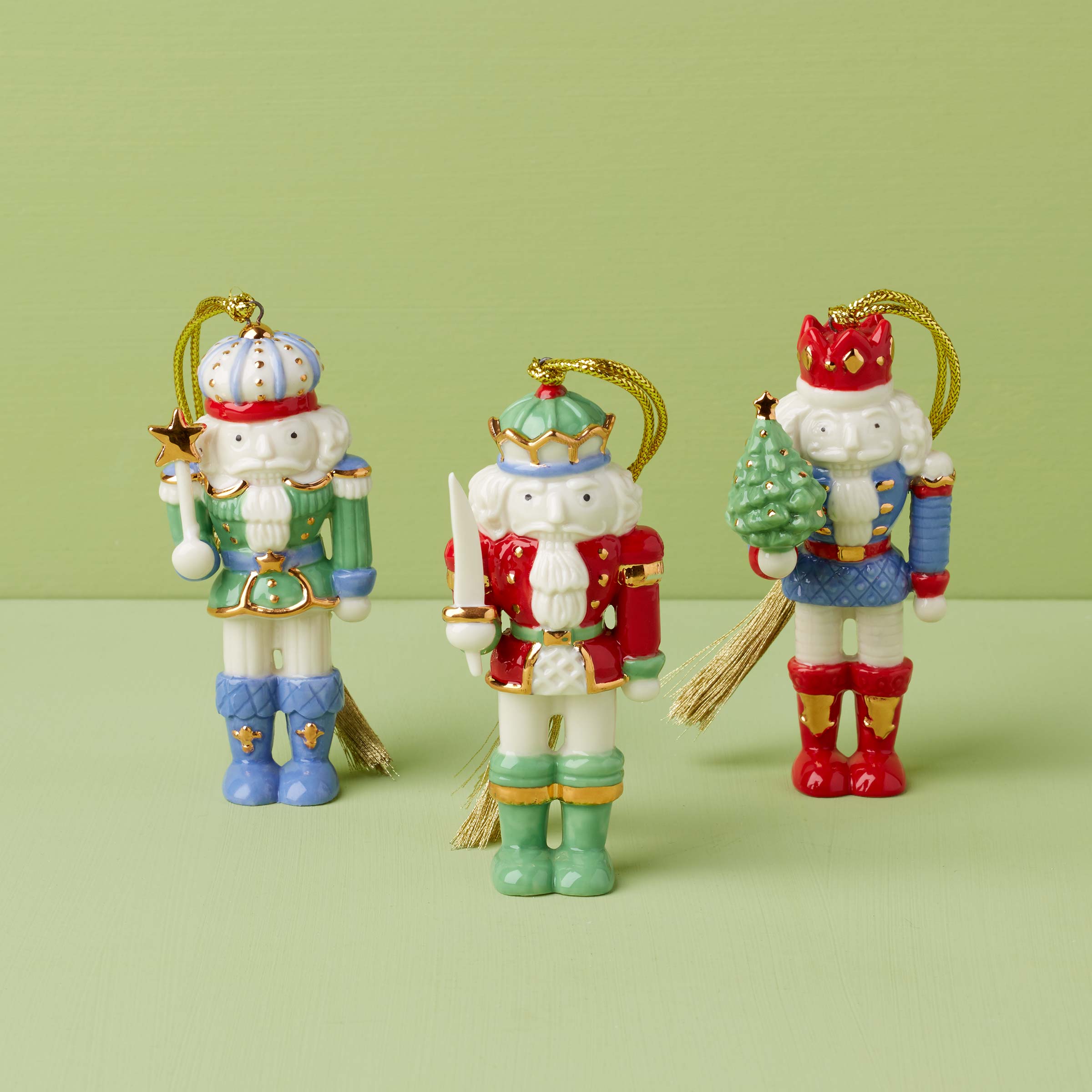 Lenox Premium Nutcracker 3-Piece Ornament Set