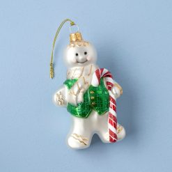 Lenox Premium Blown Glass Gingerbread Ornament