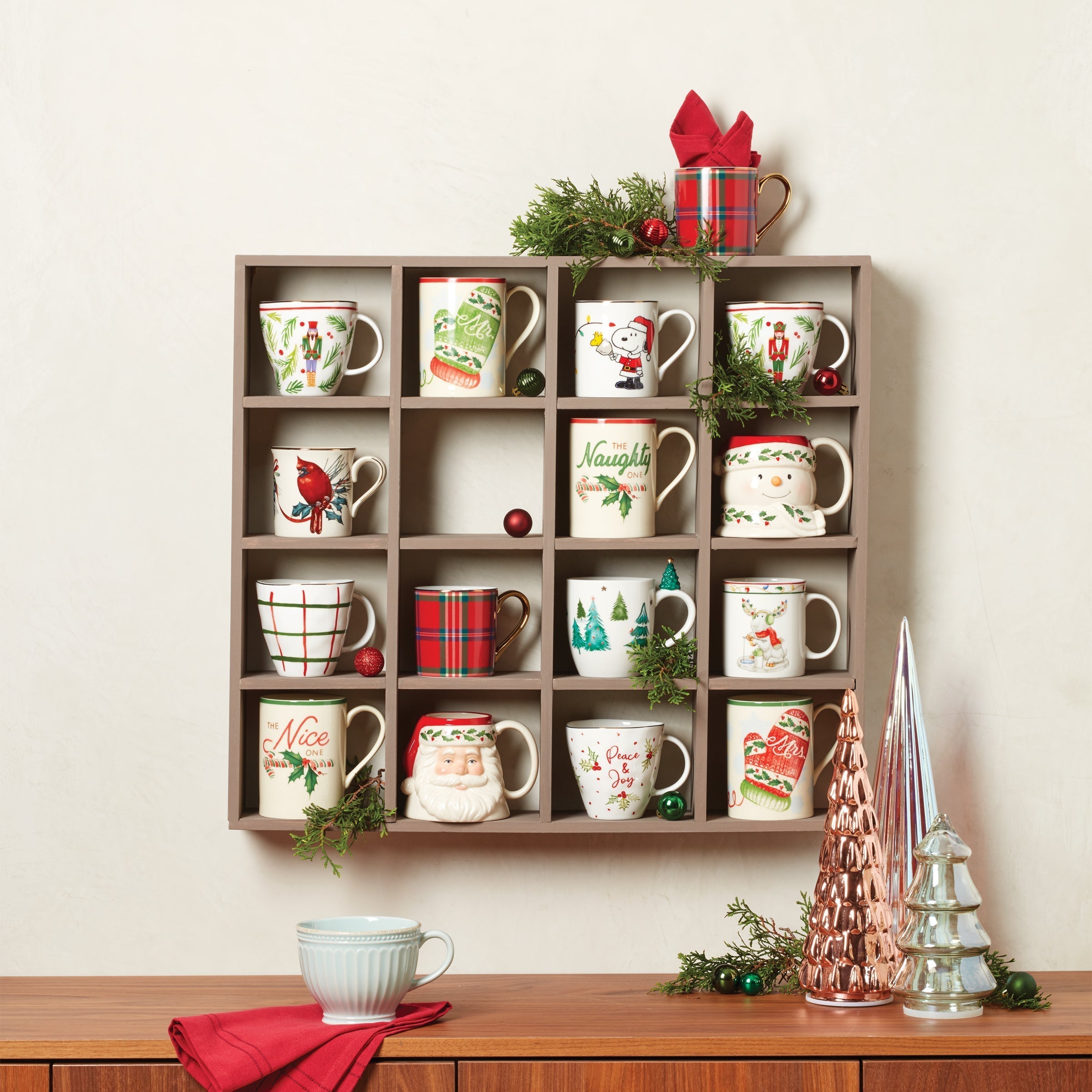 Lenox Premium Snoopy Christmas Mugs, Set of 4 - Image 4