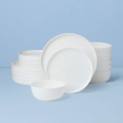 Lenox Premium Modern White 18-Piece Dinnerware Set