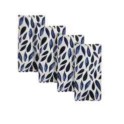 Lenox Premium Blue Bay Leaf Dinner Napkins, Set of 4