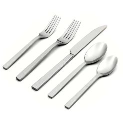 Lenox Premium Chefs Table Hammered 45-Piece Flatware Set