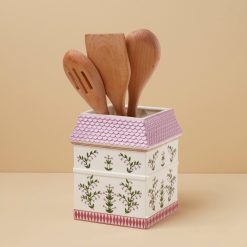 Alternative view of Lenox Premium Lenox Spice Village Utensil Crock with Wood Utensils