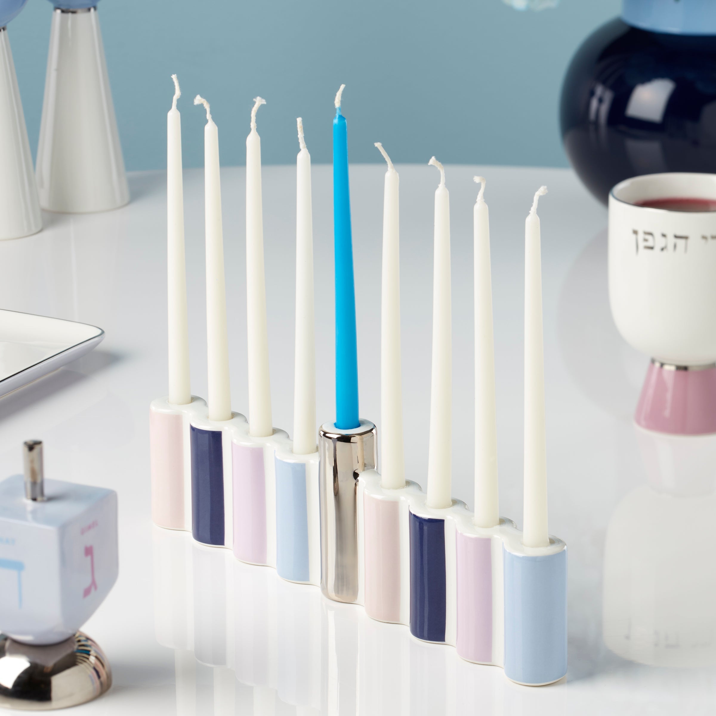Lenox Premium Oak Street Menorah - Image 3