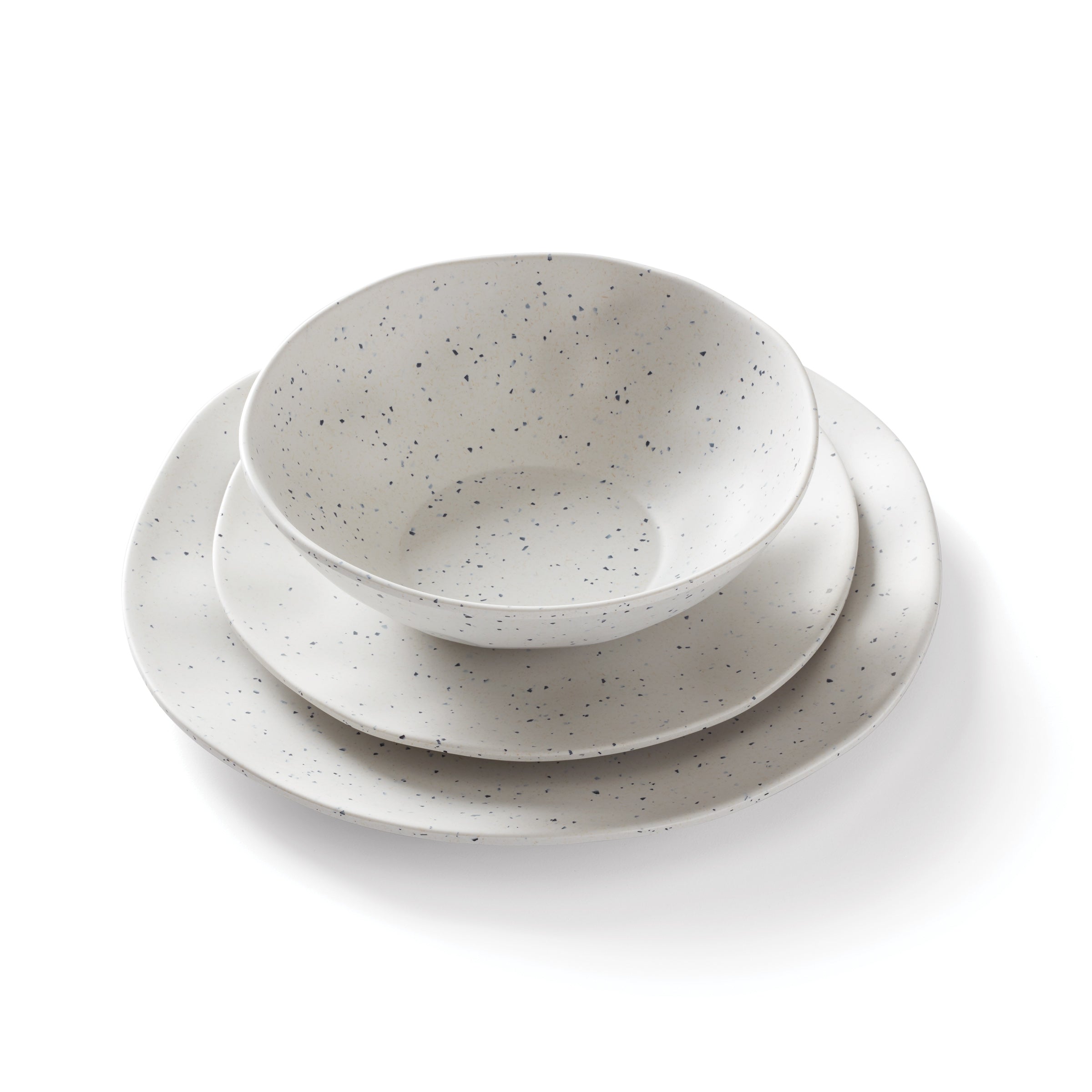 Lenox Premium Terrazzo Melamine Cream 12-Piece Dinnerware Set - Image 14