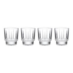 Lenox Premium Estate Crystal Double Old Fashion Glasses, Set of 4
