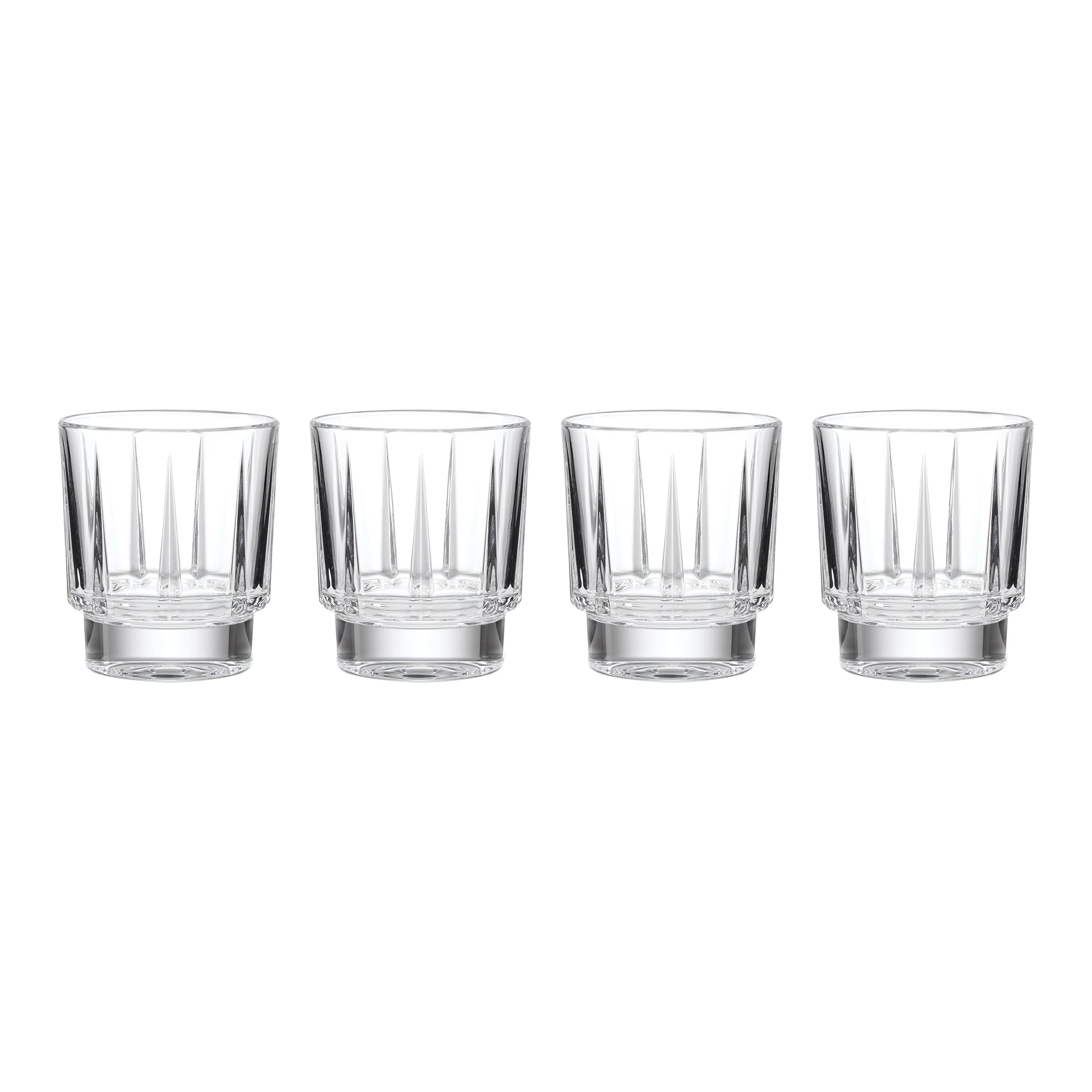 Lenox Premium Estate Crystal Double Old Fashion Glasses, Set of 4