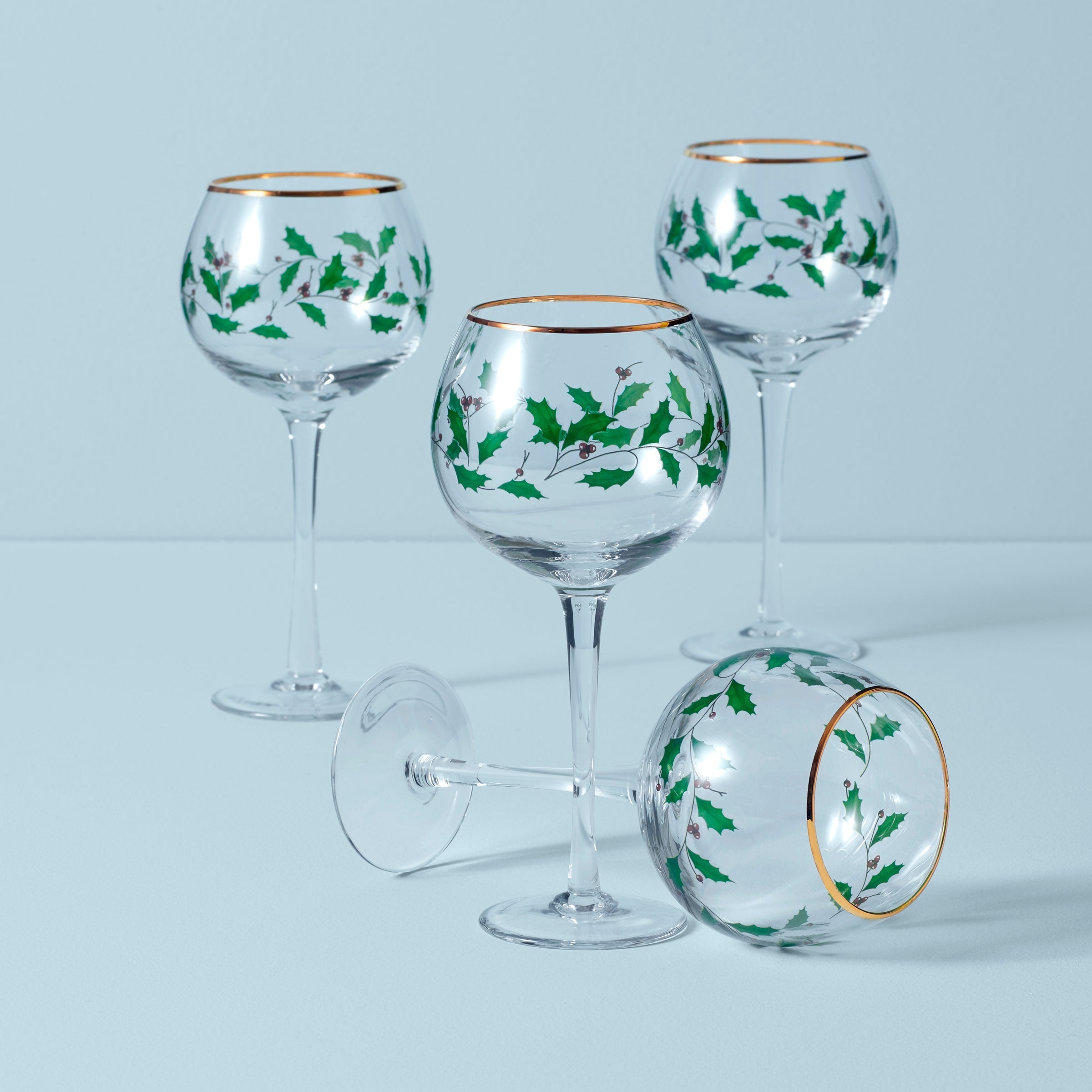 Lenox Premium Holiday Balloon Glasses, Set of 4