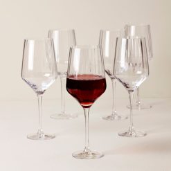 Alternative view of Lenox Premium Tuscany Classics Angled Optic Wine Glasses, Set of 6