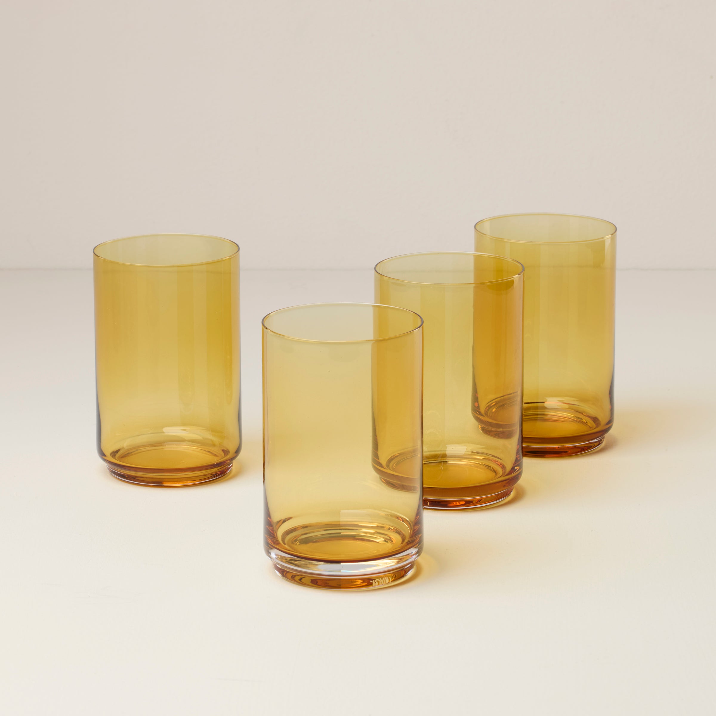 Lenox Premium Tuscany Classics Stackable Amber Coolers, Set of 4