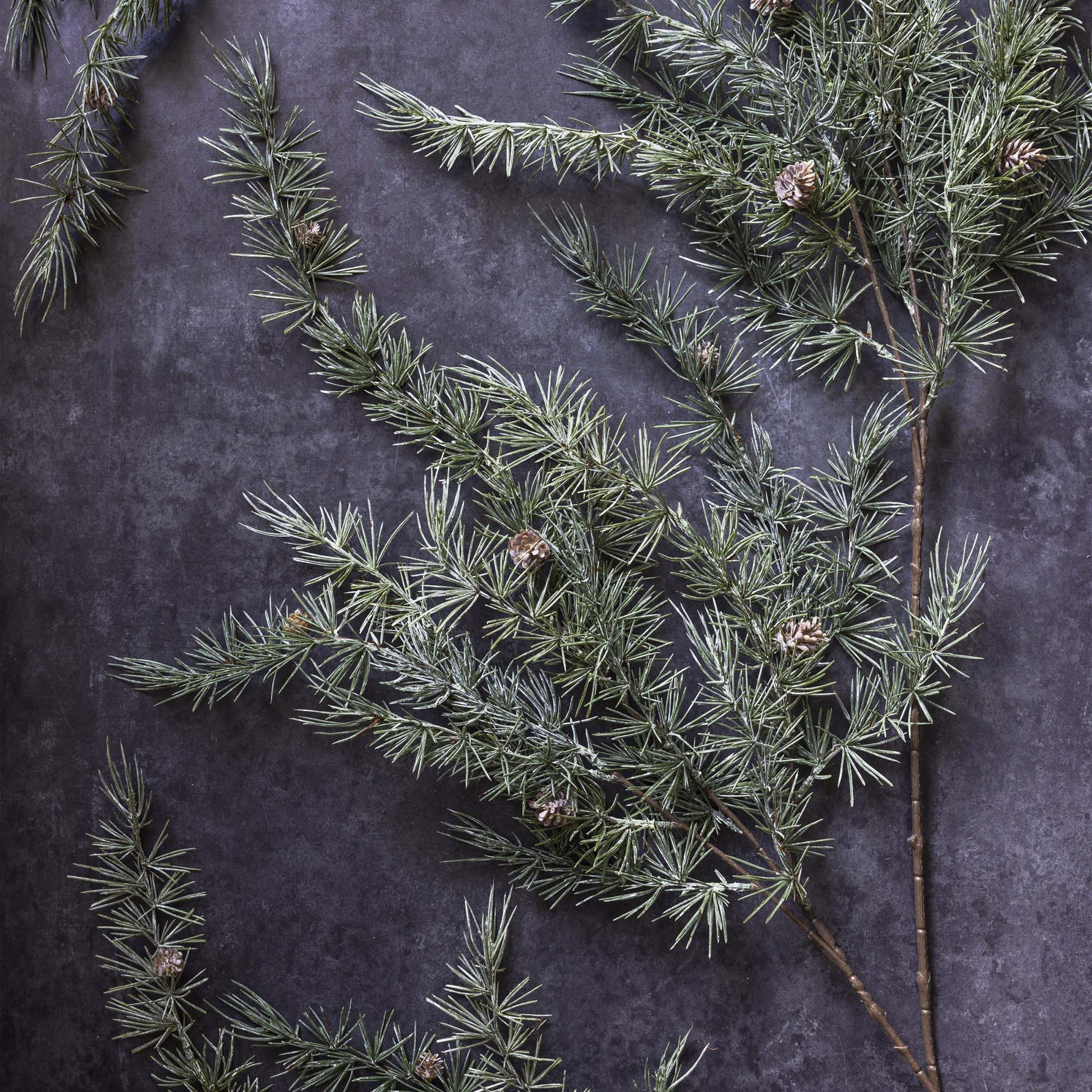 Lenox Premium Artificial Cedar and Pinecone Branch - Image 3