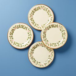 Lenox Premium Holiday Dinnerware Dinner Plates, Set of 4