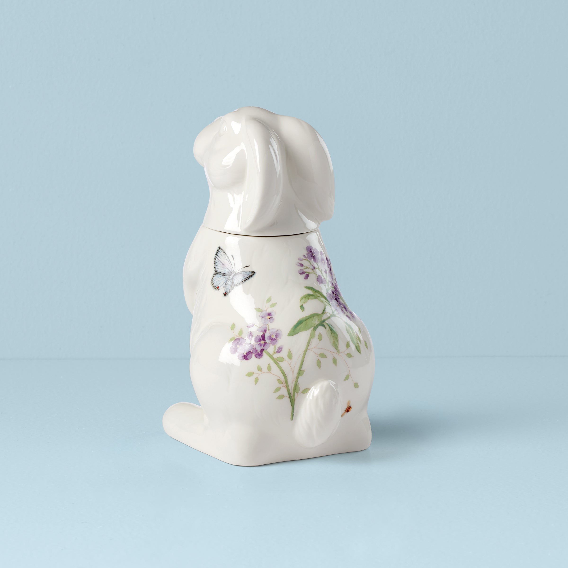Lenox Premium Butterfly Meadow Bunny Cookie Jar - Image 2
