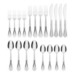 Alternative view of Lenox Premium Heather Sand 20-Piece Flatware Set