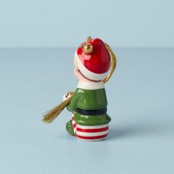 Alternative view of Lenox Premium Personalized Christmas Elf Ornament