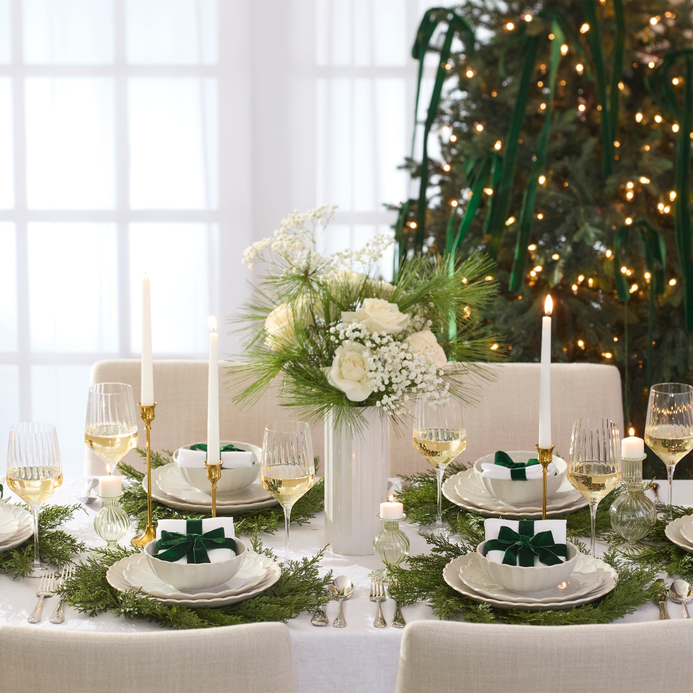 Lenox Premium French Perle Scallop White All-Purpose Bowls, Set of 4 - Image 2
