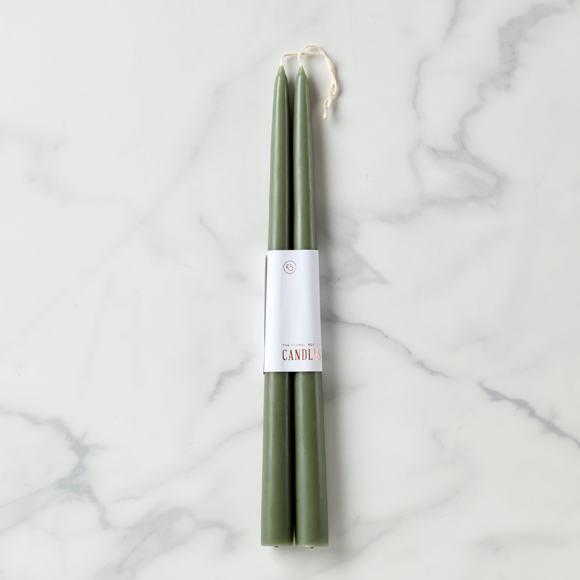 Lenox Premium Dipped Moss 12 Taper Candle, Set of 2