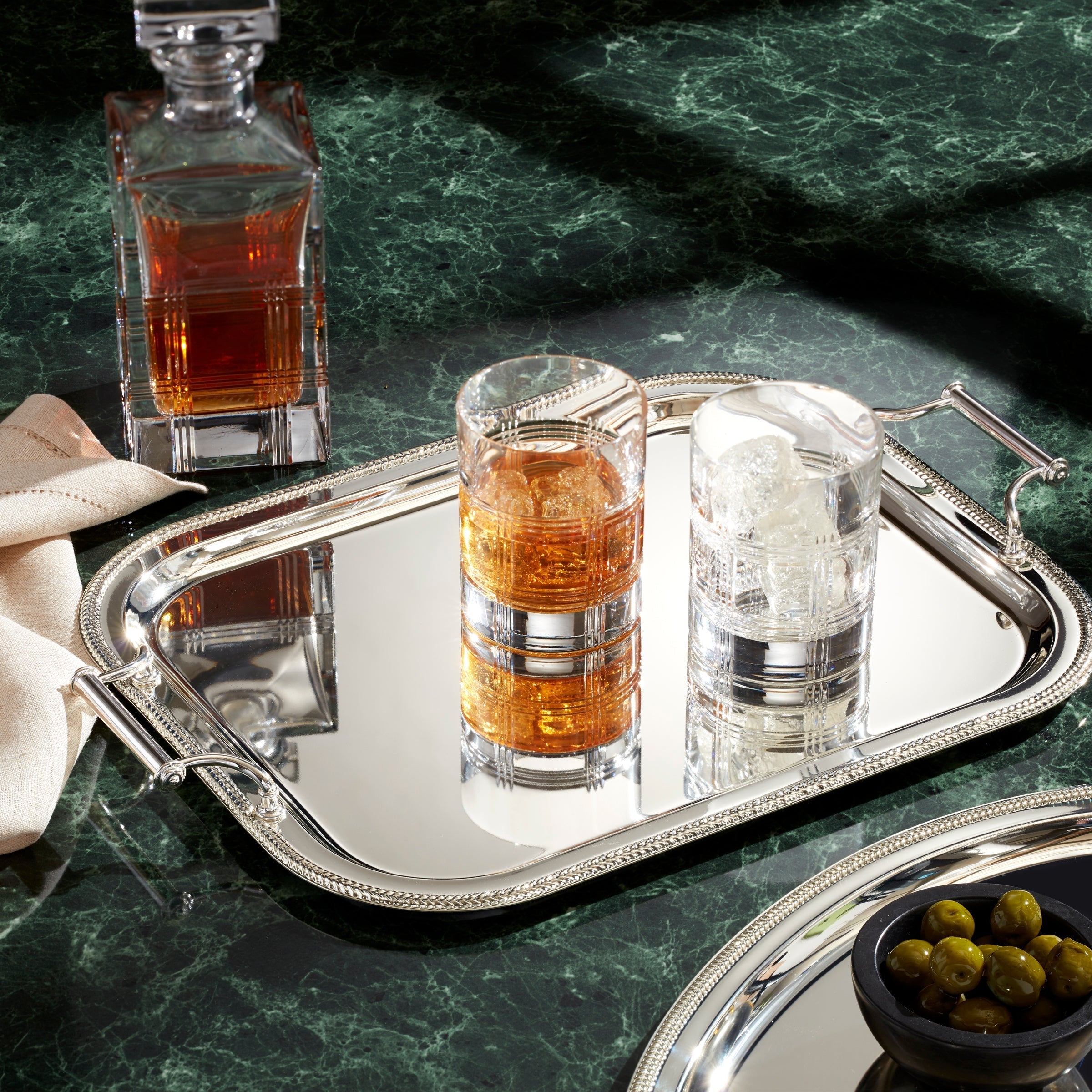 Lenox Premium Silverplate Rectangular Tray With Handles - Image 3