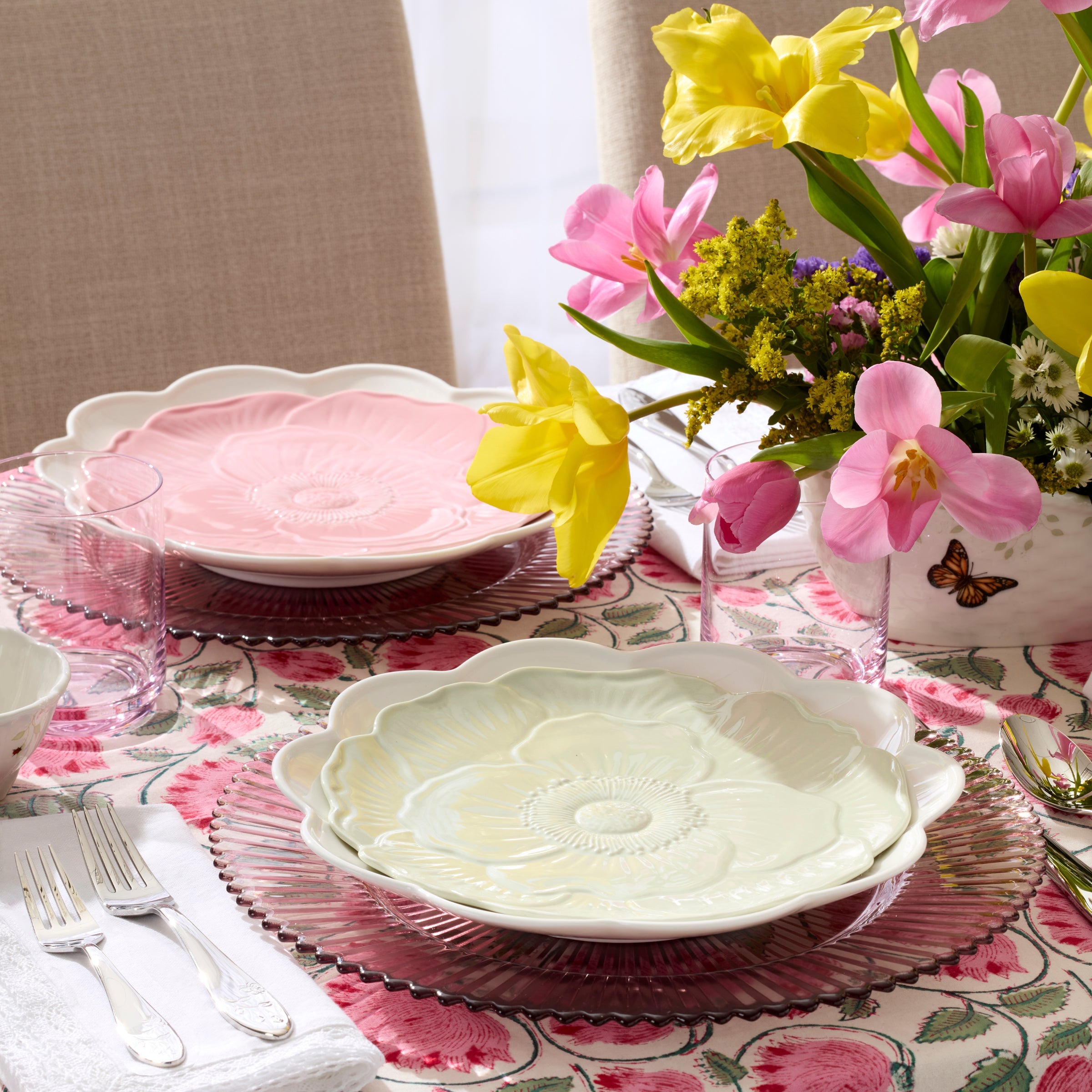 Lenox Premium Butterfly Meadow Floral Green Accent Plates, Set of 4 - Image 11