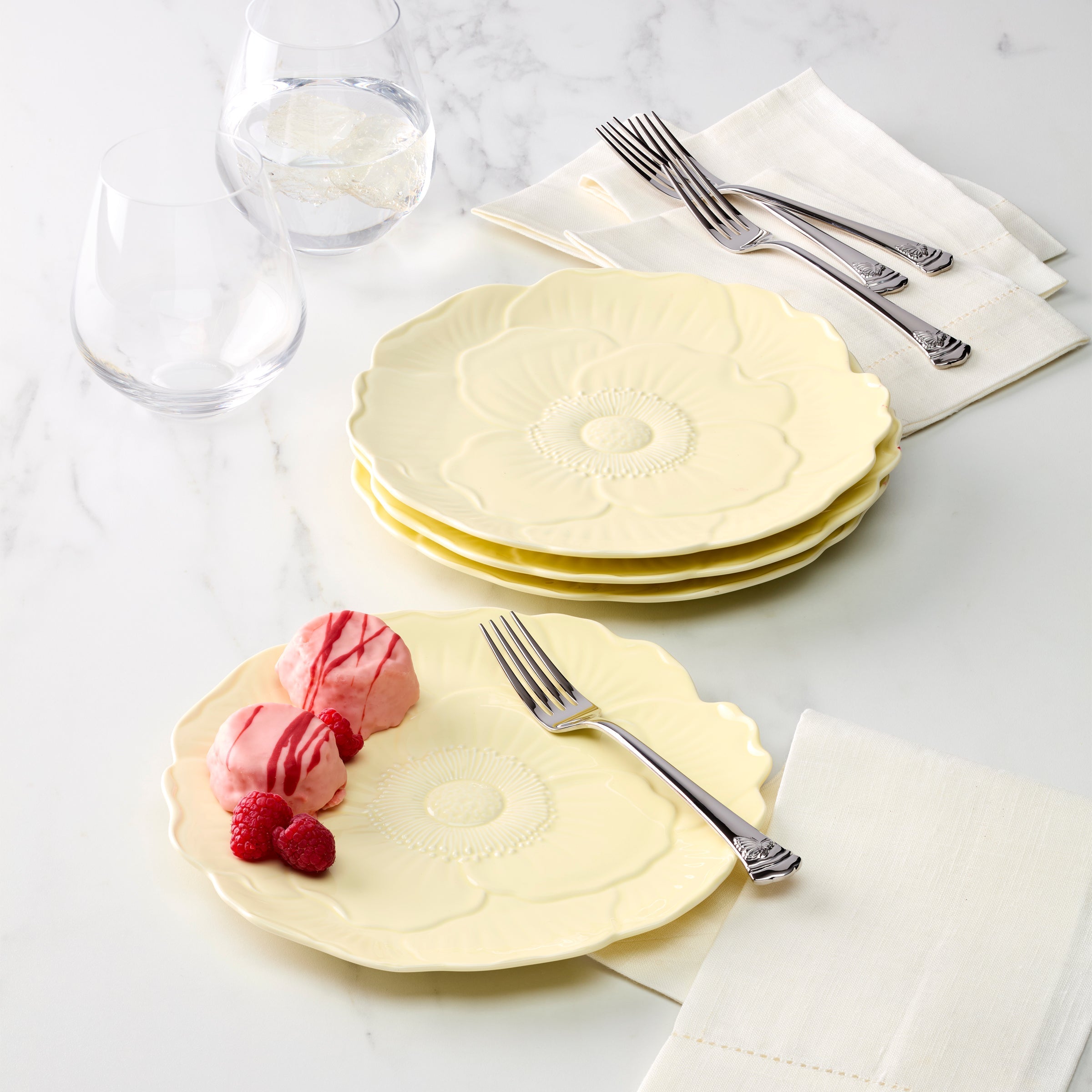 Lenox Premium Butterfly Meadow Floral Yellow Accent Plates, Set of 4 - Image 8