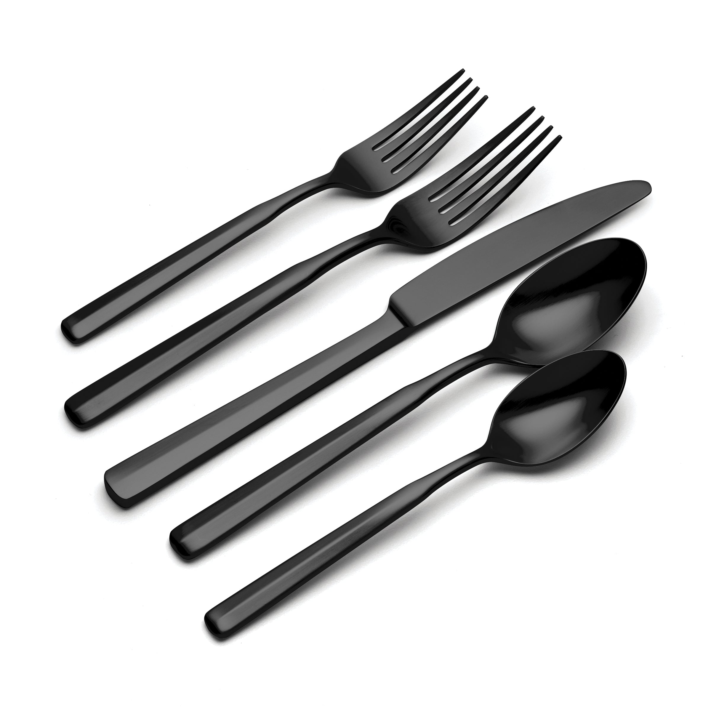 Lenox Premium Ryder Black Satin 20-Piece Flatware Set - Image 3