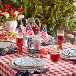 Alternative view of Lenox Premium Blue Bay Melamine Dinner Plates, Set of 4