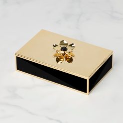 Lenox Premium Make It Pop Black Large Floral Box