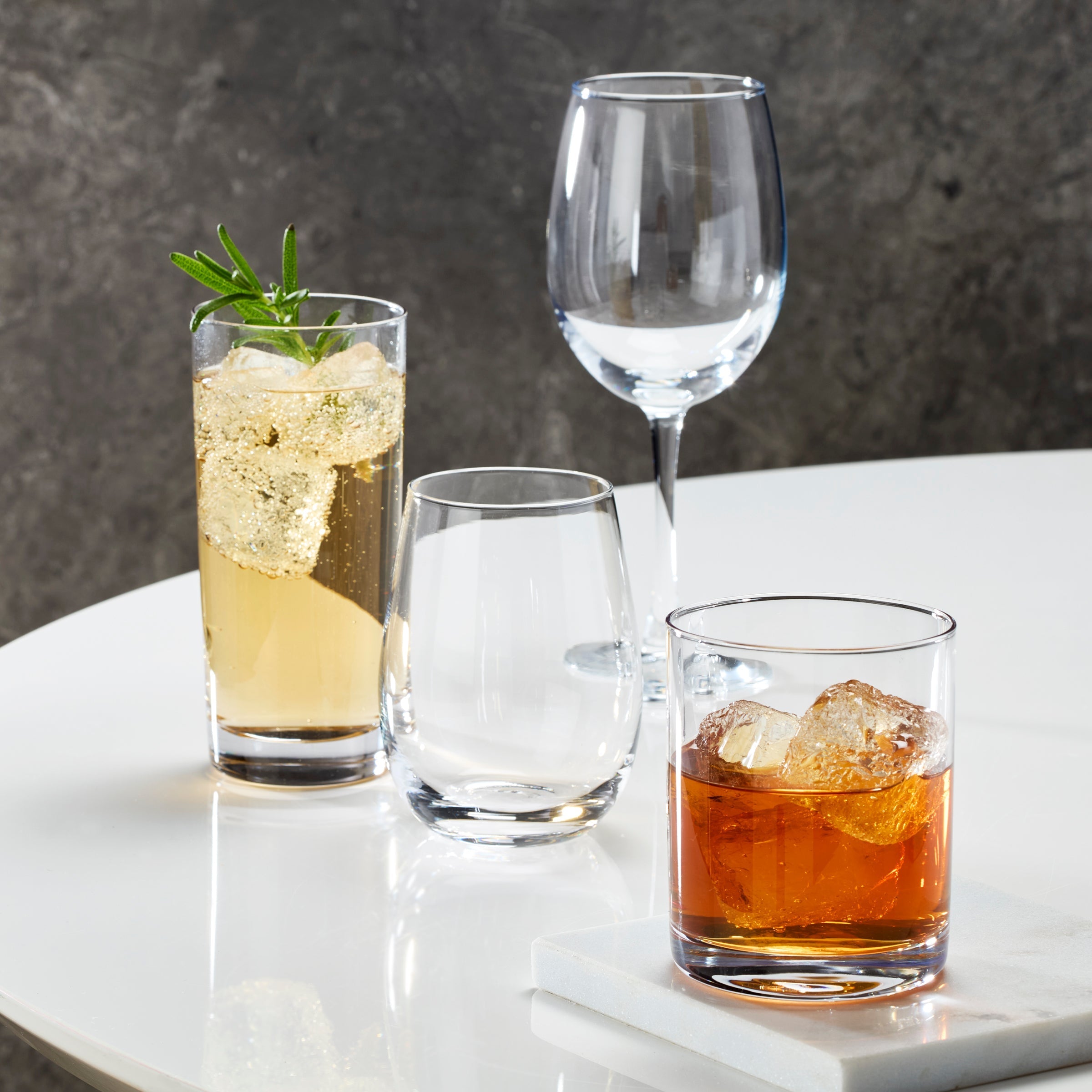 Lenox Premium 5 O'Clock Stemless Wine Glasses, Set of 4 - Image 3