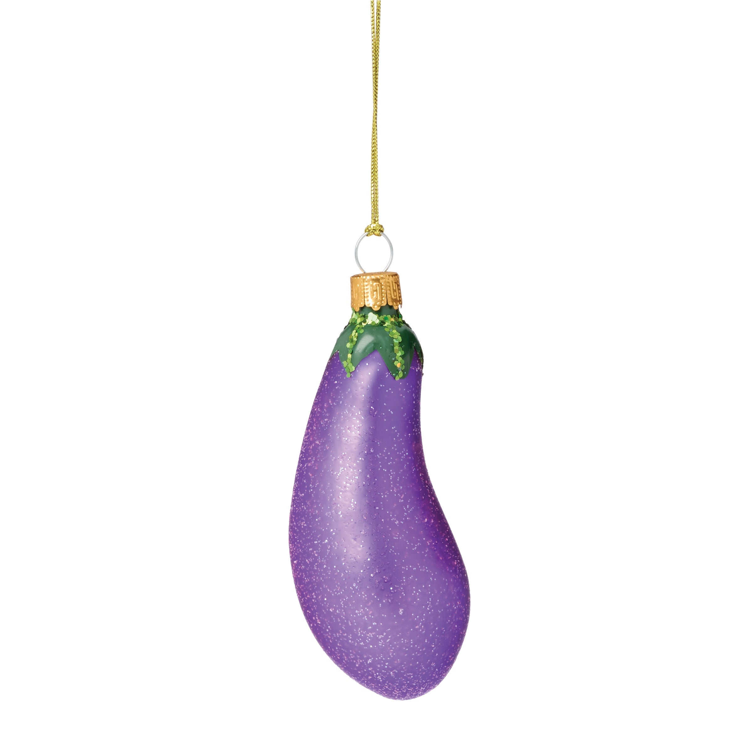 Lenox Premium Retro Blown Glass Eggplant Ornament - Image 4