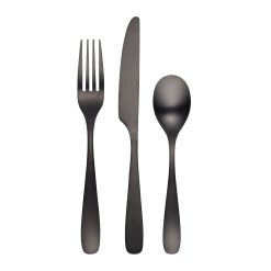 Lenox Premium Eliana Black Satin 12-Piece Flatware Set
