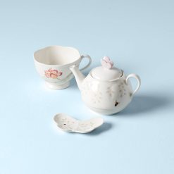 Alternative view of Lenox Premium Butterfly Meadow 3-Piece Tea Set